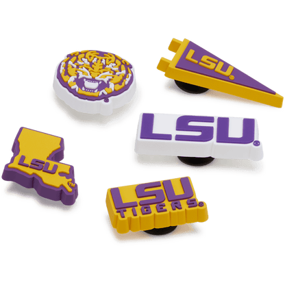 Crocs Latest LSU 5 Pack Jibbitz™ charms