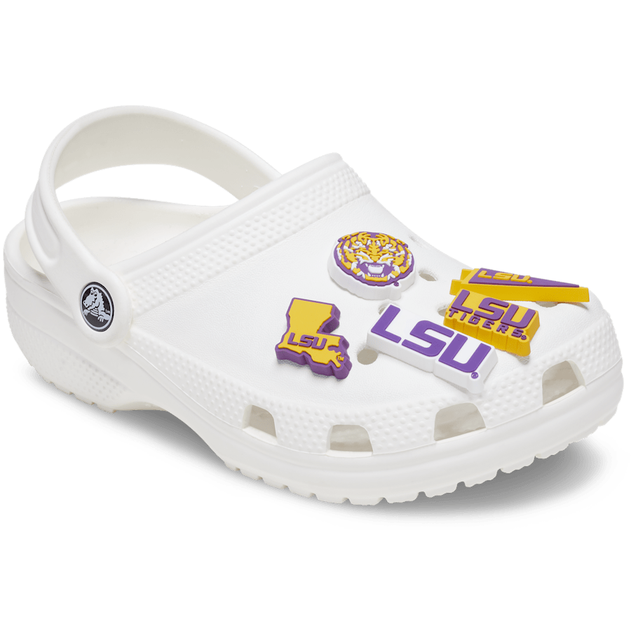 Crocs Latest LSU 5 Pack Jibbitz™ charms