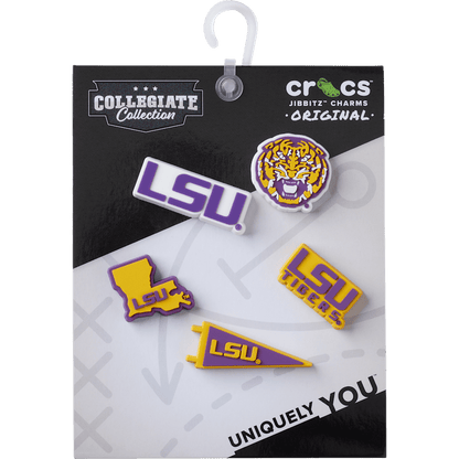 Crocs Latest LSU 5 Pack Jibbitz™ charms