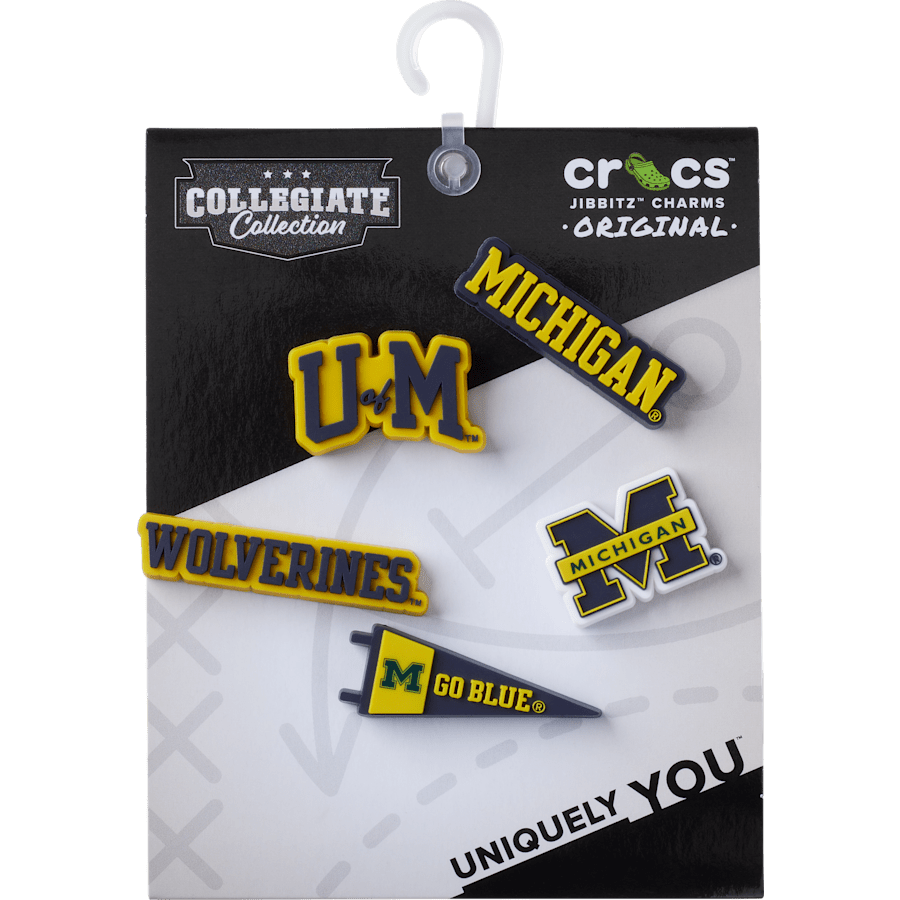 Crocs Great Value University of Michigan 5 Pack Jibbitz™ charms