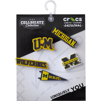 Crocs Great Value University of Michigan 5 Pack Jibbitz™ charms