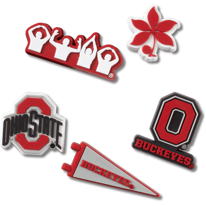Crocs Featured Ohio State University 5 Pack Jibbitz™ charms