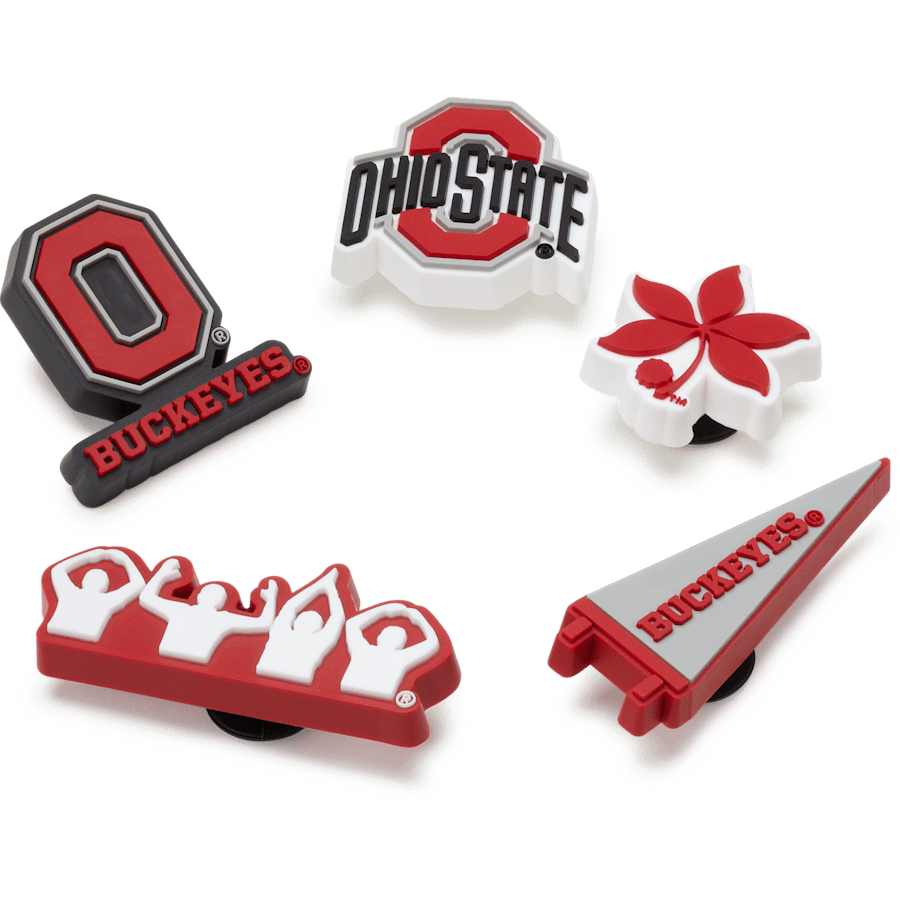 Crocs Featured Ohio State University 5 Pack Jibbitz™ charms