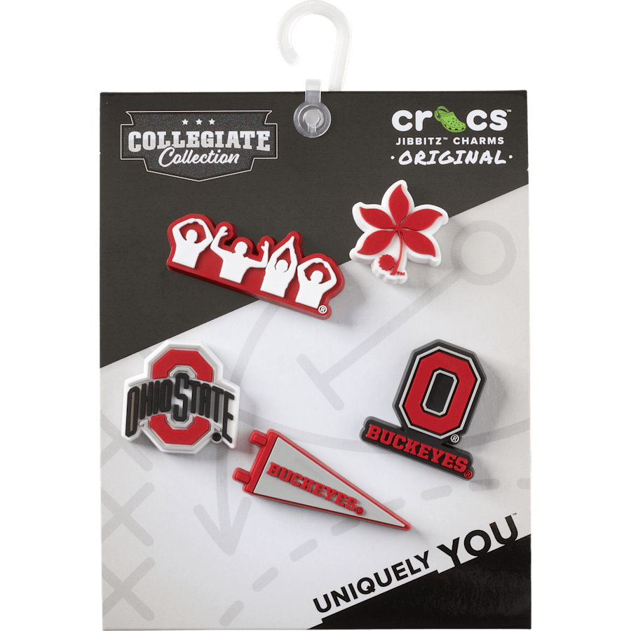 Crocs Featured Ohio State University 5 Pack Jibbitz™ charms