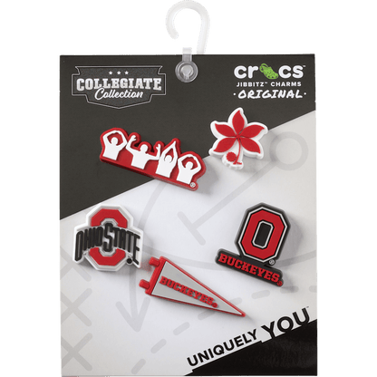 Crocs Featured Ohio State University 5 Pack Jibbitz™ charms