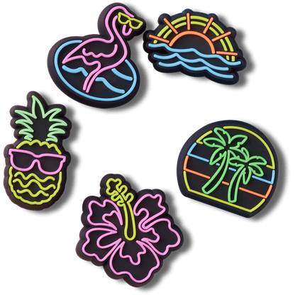 Crocs Signature Lights Up Neon 5 Pack Jibbitz™ charms