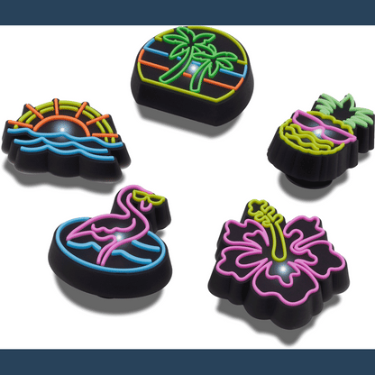 Crocs Signature Lights Up Neon 5 Pack Jibbitz™ charms