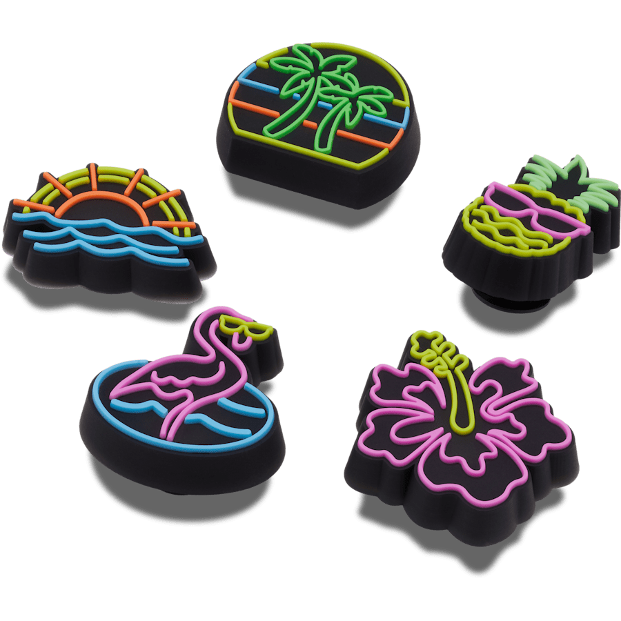 Crocs Signature Lights Up Neon 5 Pack Jibbitz™ charms