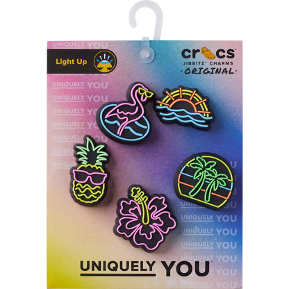 Crocs Signature Lights Up Neon 5 Pack Jibbitz™ charms