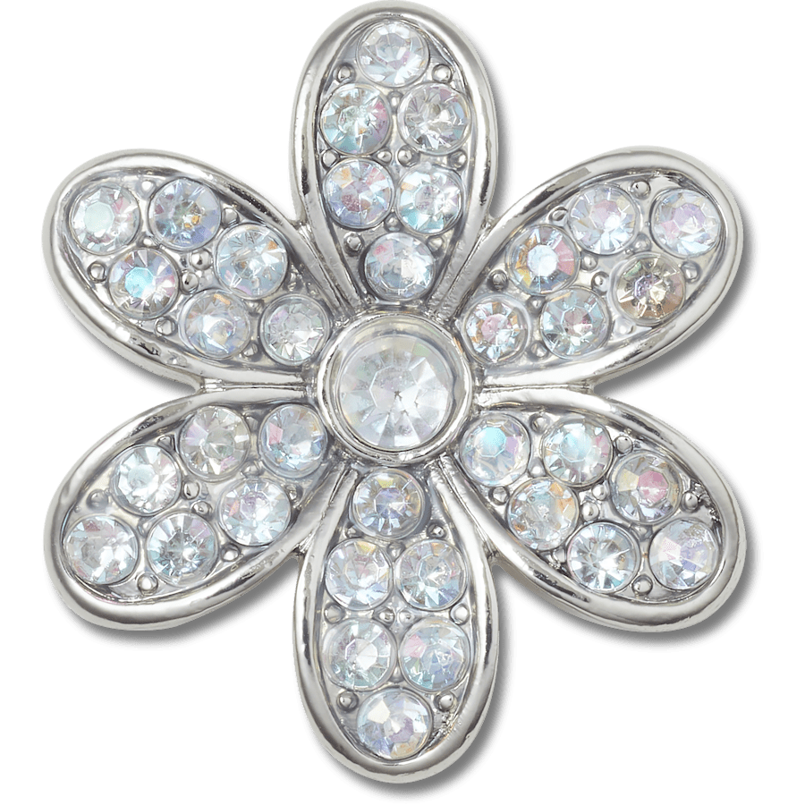 Crocs Latest Silver Mnchrm Daisy 1 Jibbitz™ charms