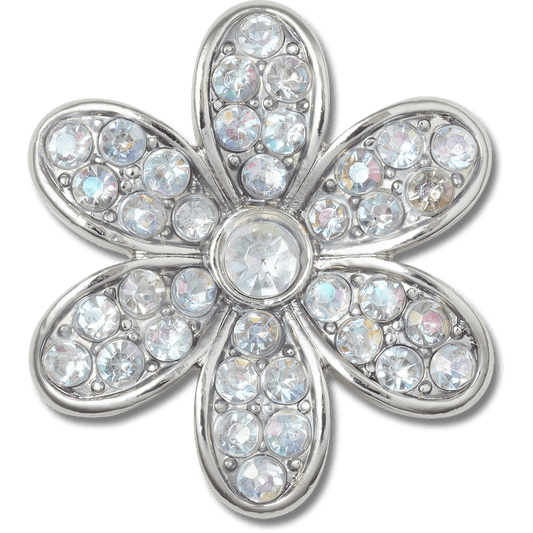 Crocs Latest Silver Mnchrm Daisy 1 Jibbitz™ charms