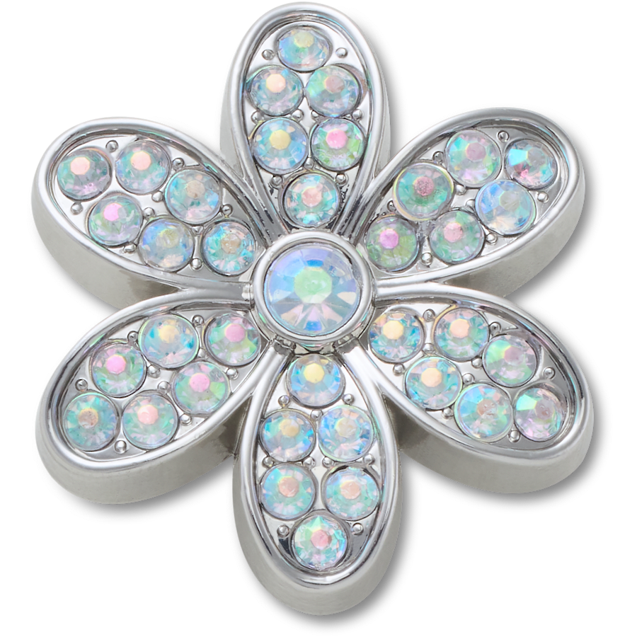 Crocs Latest Silver Mnchrm Daisy 1 Jibbitz™ charms