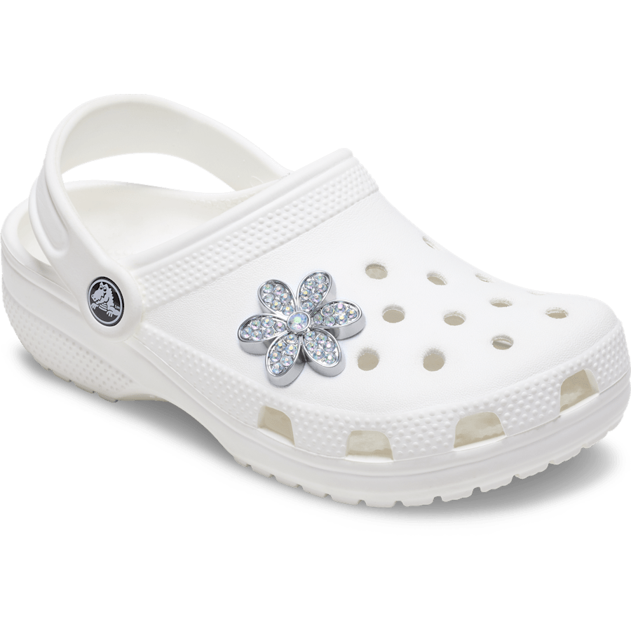 Crocs Latest Silver Mnchrm Daisy 1 Jibbitz™ charms