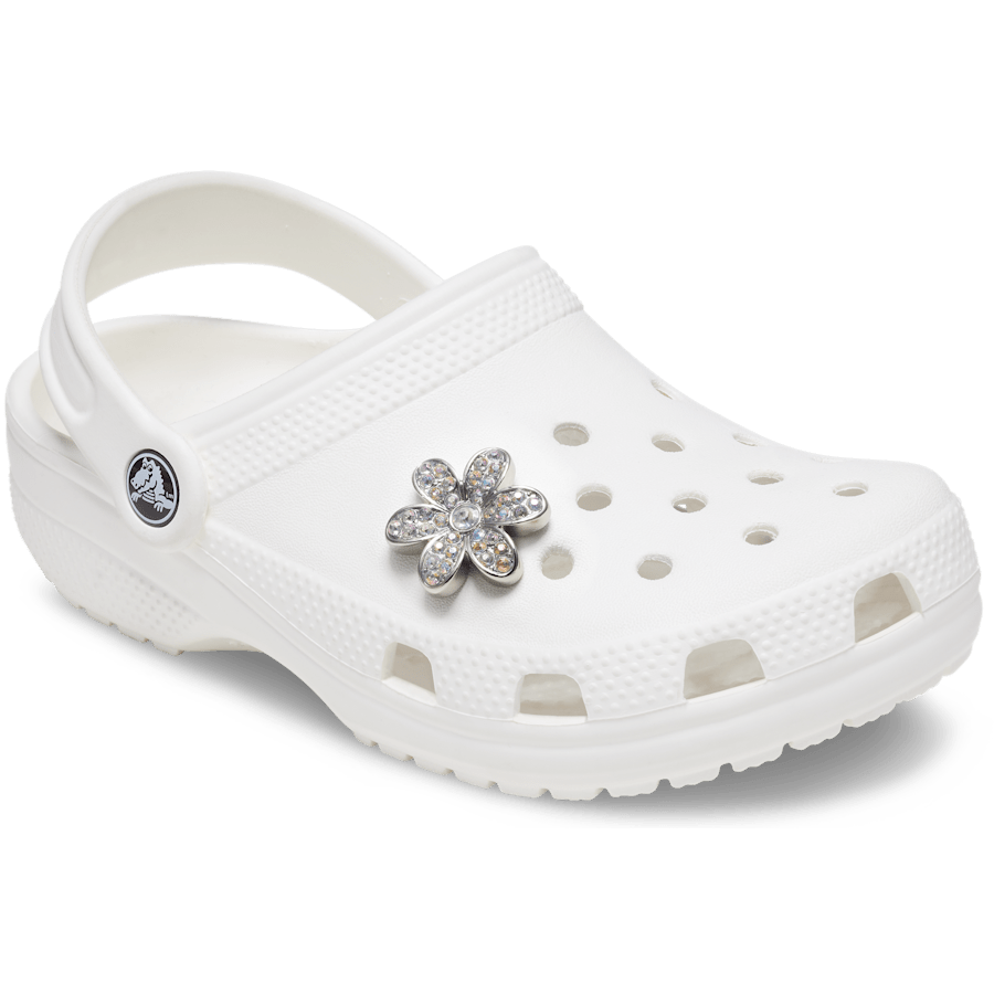Crocs Latest Silver Mnchrm Daisy 1 Jibbitz™ charms