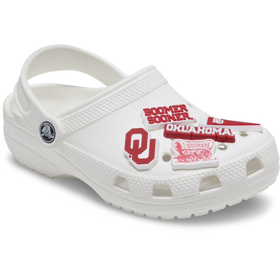 Crocs Hot Sale Univ of Oklahoma 5 Pack Jibbitz™ charms