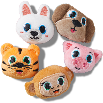 Crocs Essential Fuzzy Animal 5 Pack Jibbitz™ charms