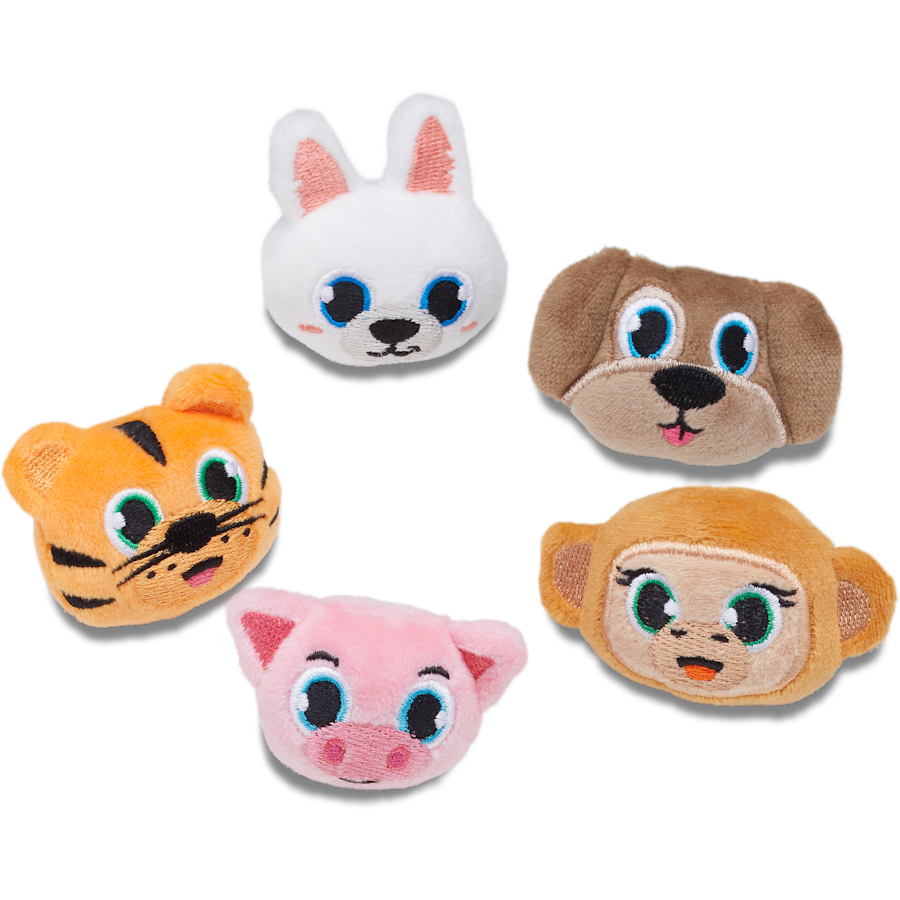 Crocs Essential Fuzzy Animal 5 Pack Jibbitz™ charms