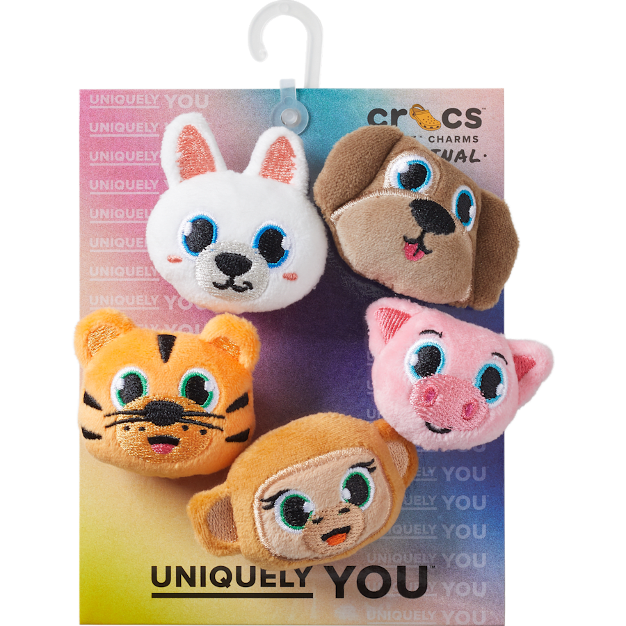 Crocs Essential Fuzzy Animal 5 Pack Jibbitz™ charms