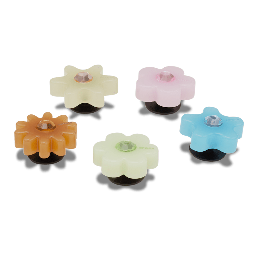 Crocs Signature Enlighten Flower 5 Pack Jibbitz™ charms