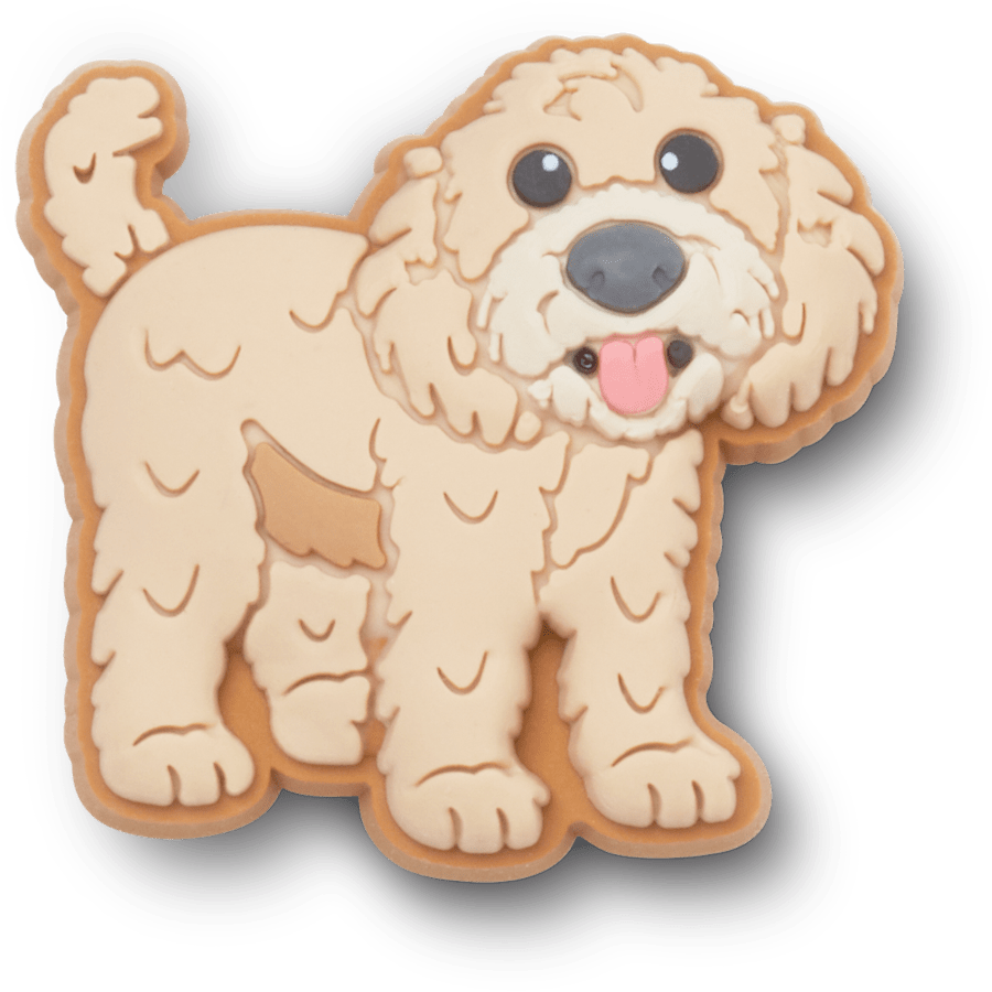 Crocs Discount b'Golden Doodle Puppy Jibbitz Shoe Charm'
