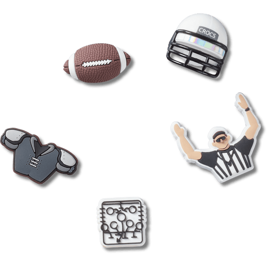 Crocs Recommended Football Team 5 Pack Jibbitz™ charms