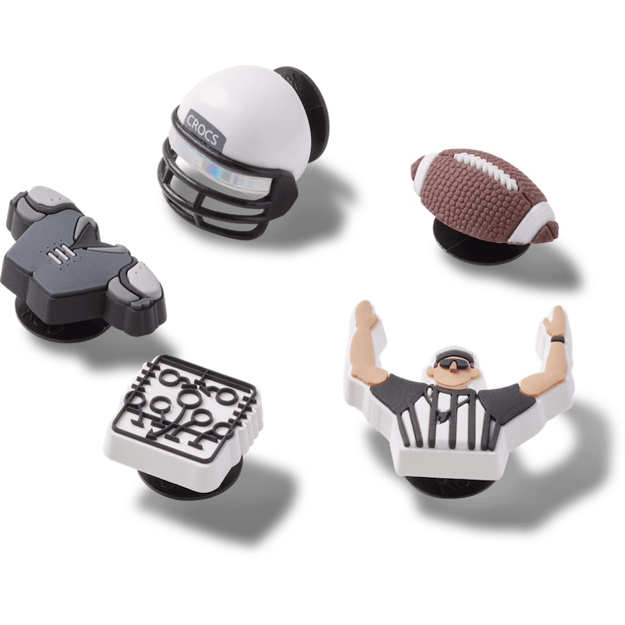 Crocs Recommended Football Team 5 Pack Jibbitz™ charms