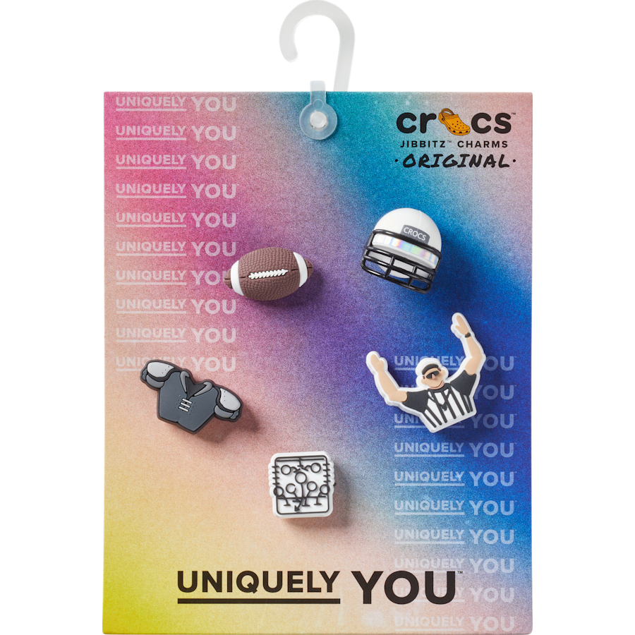 Crocs Recommended Football Team 5 Pack Jibbitz™ charms