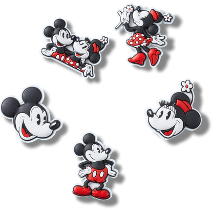 Crocs Everyday Mickey and Minnie PVC 5 Pack Jibbitz™ charms