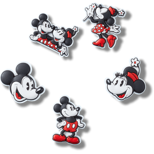 Crocs Everyday Mickey and Minnie PVC 5 Pack Jibbitz™ charms