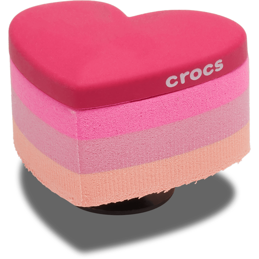 Crocs Popular Stacked Pink Heart Jibbitz™ charms