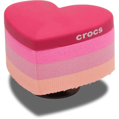 Crocs Popular Stacked Pink Heart Jibbitz™ charms