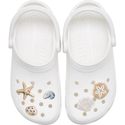 Crocs Latest Gold Seashell 5 Pack Jibbitz™ charms