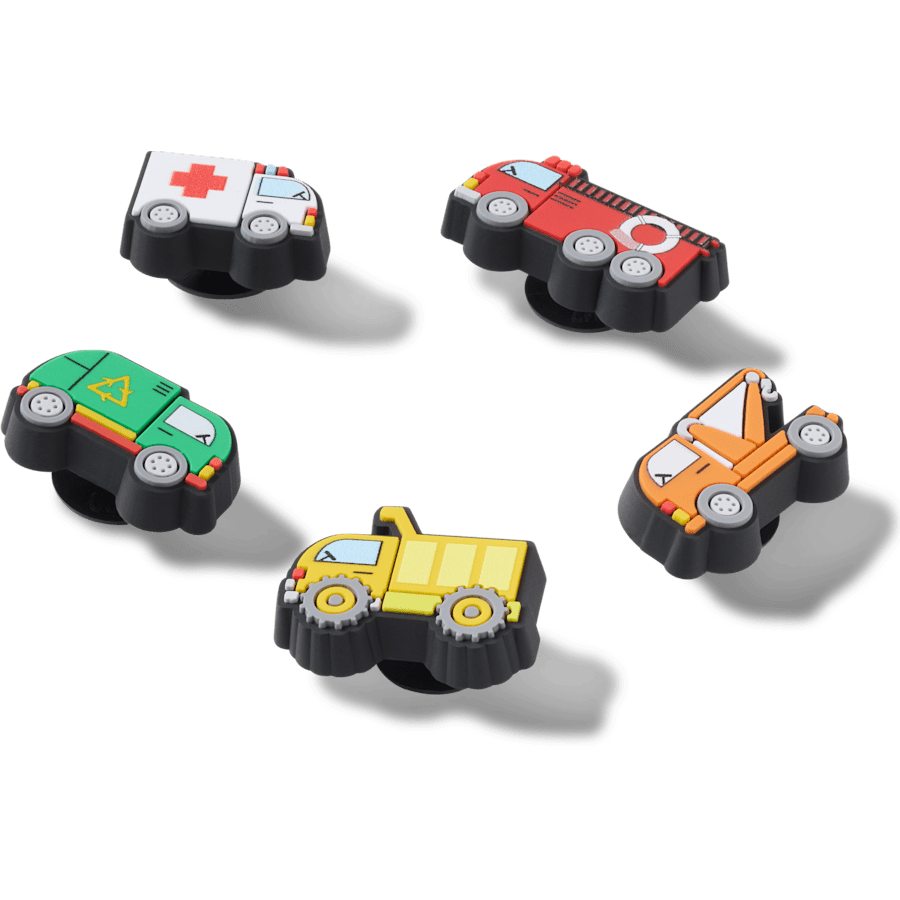 Crocs Smart Buy Tiny Work Trucks 5 Pack Jibbitz™ charms