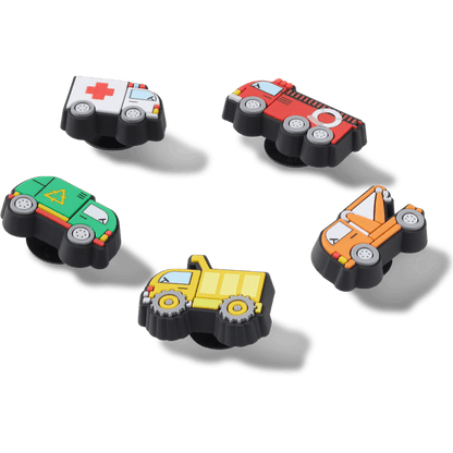 Crocs Smart Buy Tiny Work Trucks 5 Pack Jibbitz™ charms