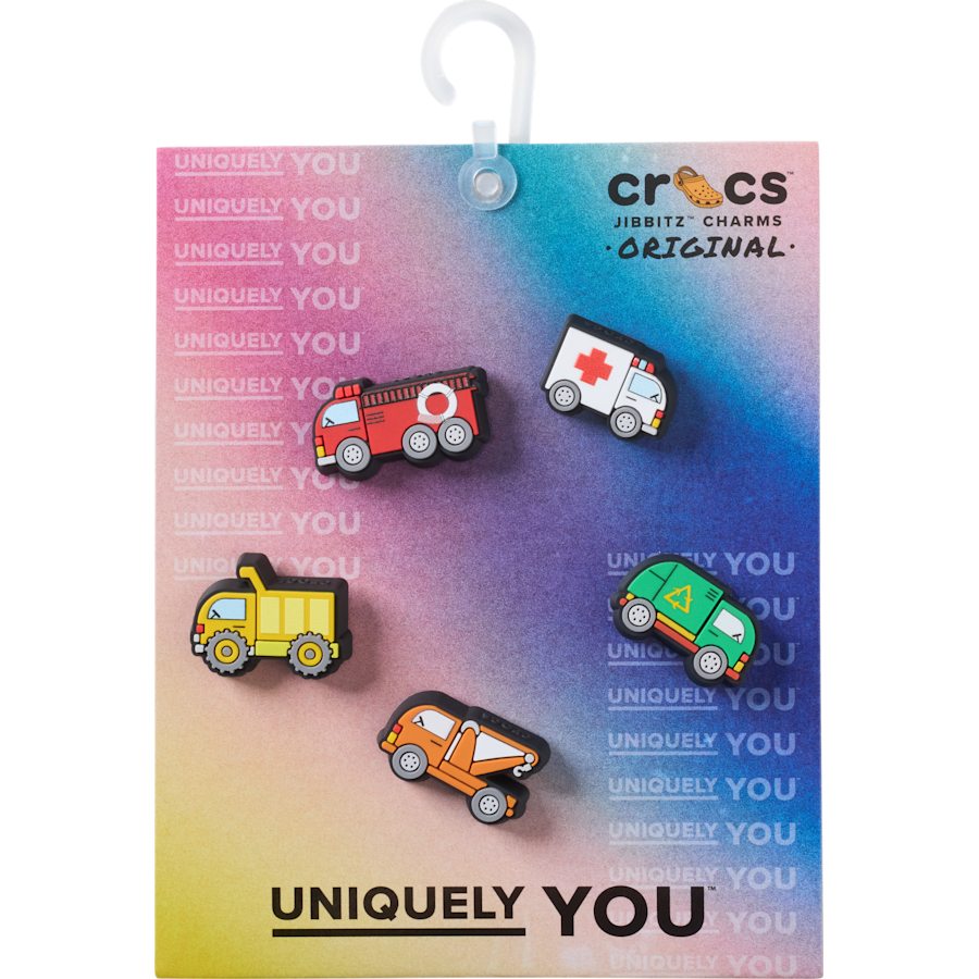Crocs Smart Buy Tiny Work Trucks 5 Pack Jibbitz™ charms