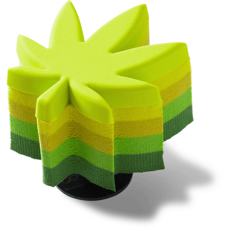 Crocs Top Pick Stacked Hemp Leaf Jibbitz™ charms