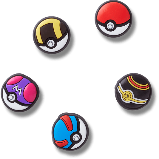 Crocs Hot Sale Poke Ball 5 Pack Jibbitz™ charms