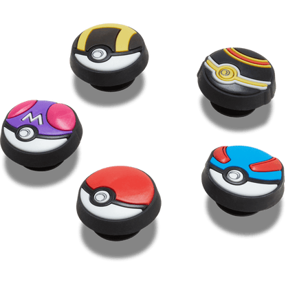 Crocs Hot Sale Poke Ball 5 Pack Jibbitz™ charms