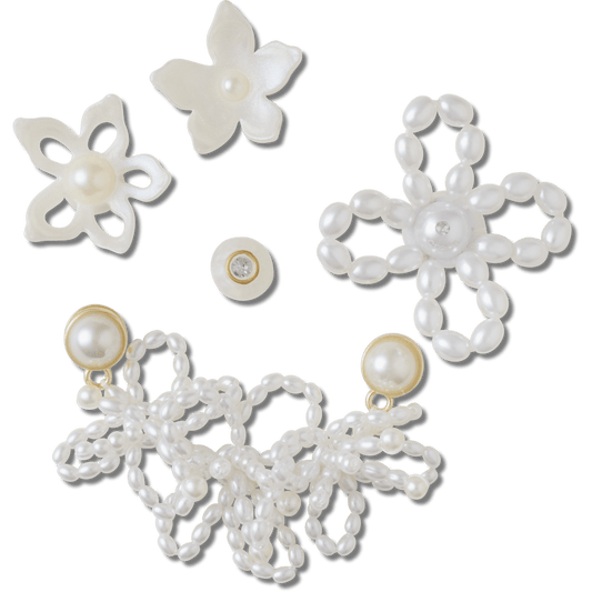 Crocs Popular White Pearl Beaded 5 Pack Jibbitz™ charms