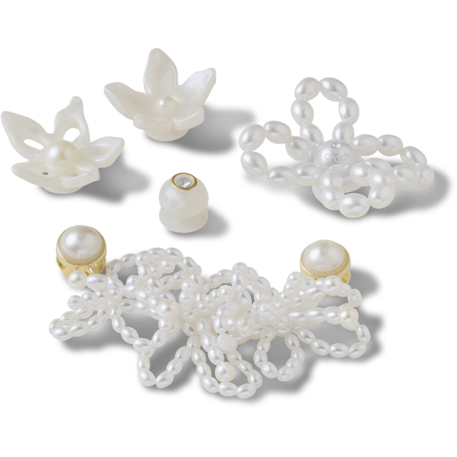 Crocs Popular White Pearl Beaded 5 Pack Jibbitz™ charms