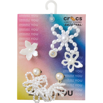 Crocs Popular White Pearl Beaded 5 Pack Jibbitz™ charms