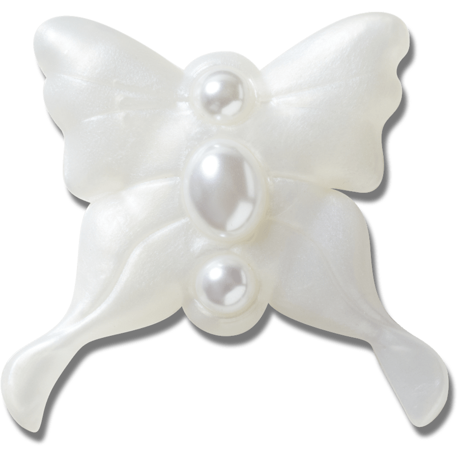 Crocs Essential Meta Jelly White Butterfly Jibbitz™ charms