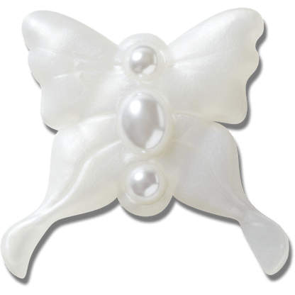 Crocs Essential Meta Jelly White Butterfly Jibbitz™ charms