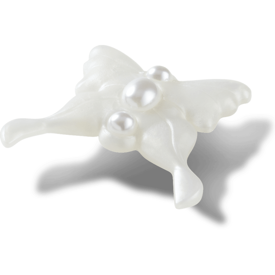 Crocs Essential Meta Jelly White Butterfly Jibbitz™ charms