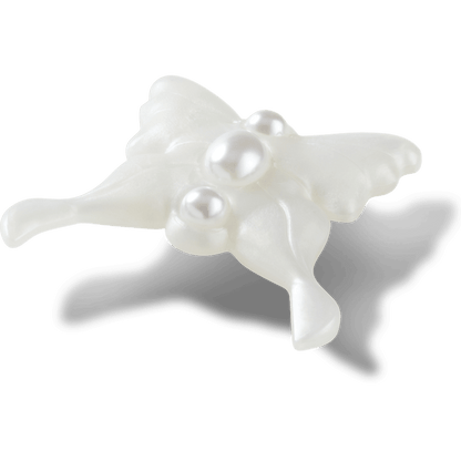 Crocs Essential Meta Jelly White Butterfly Jibbitz™ charms