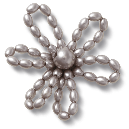 Crocs Popular Grey Pearl Beaded Daisy Jibbitz™ charms