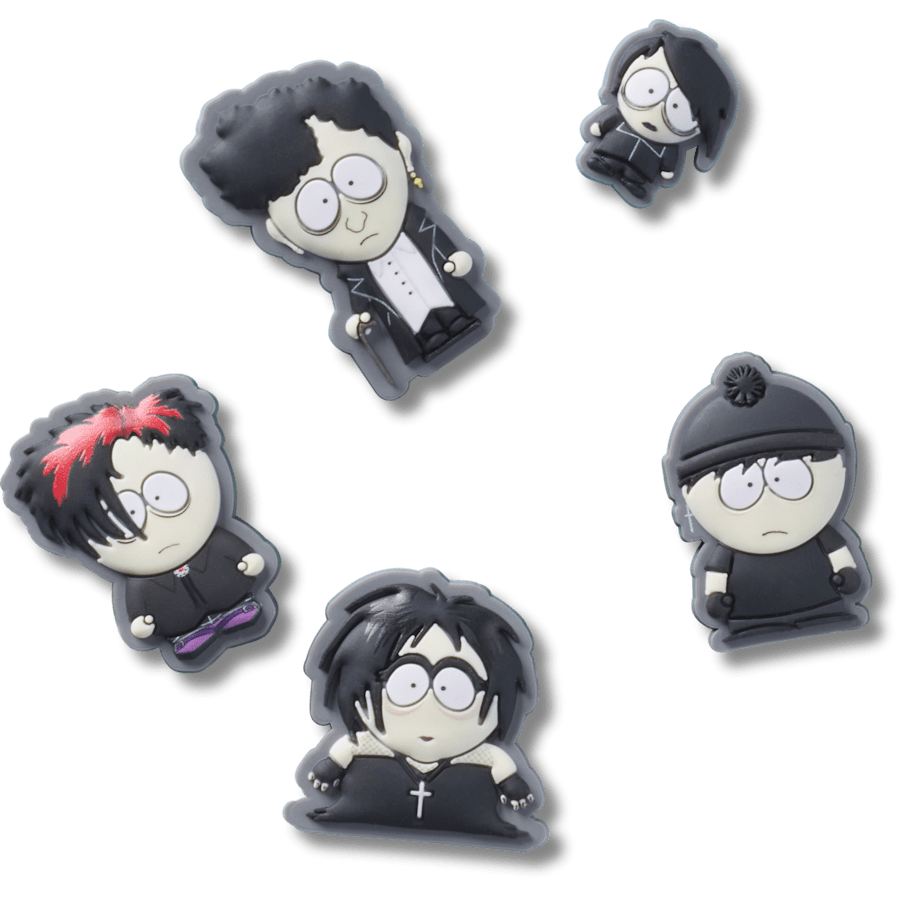Crocs Discount South Park Goth Kids 5 Pack Jibbitz Shoe Charm