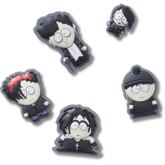 Crocs Discount South Park Goth Kids 5 Pack Jibbitz Shoe Charm