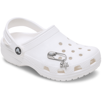 Crocs Featured Silver Meta Safety Pin Jibbitz™ charms