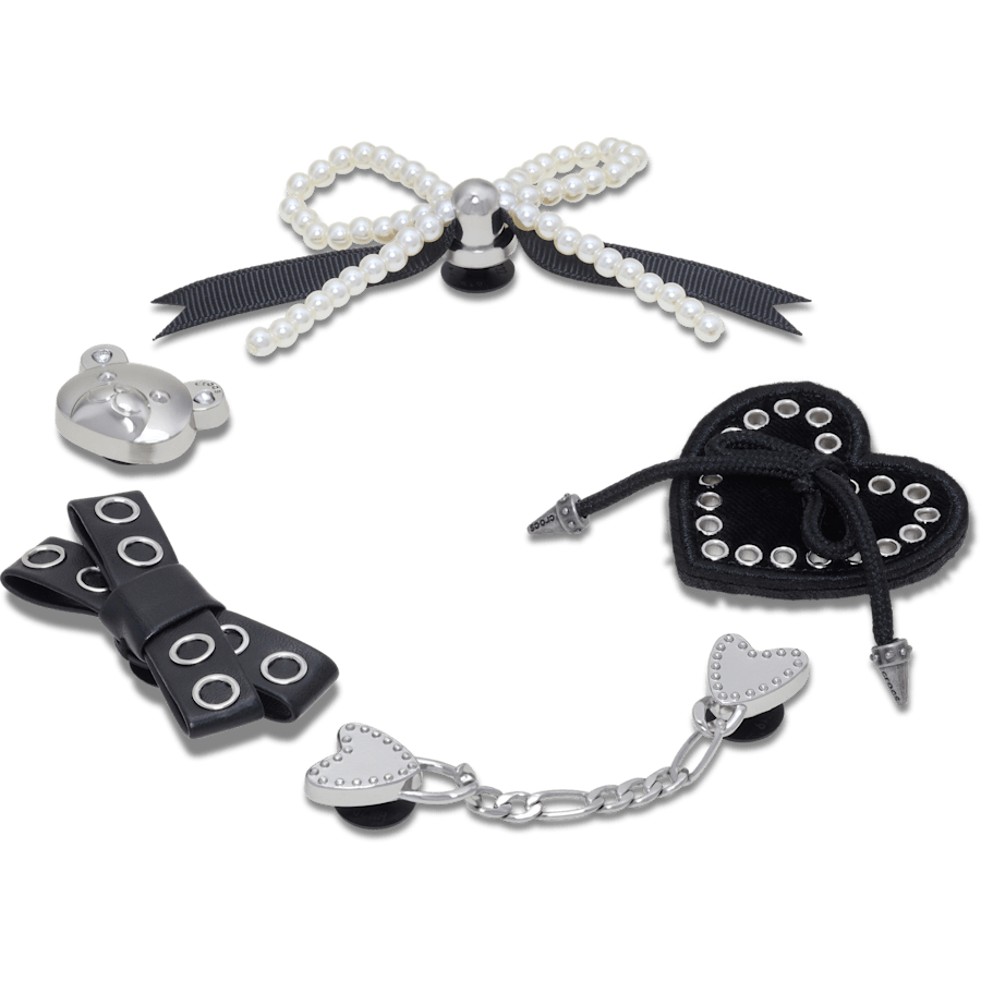Crocs Value Indie Luxe Silver 5 Pack Jibbitz™ charms